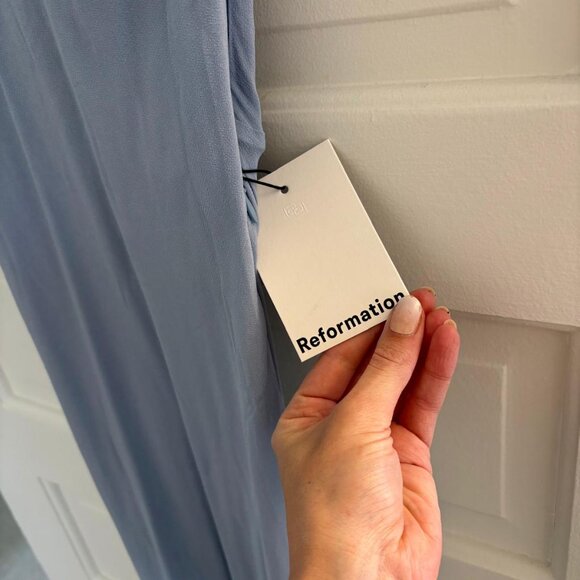 Reformation Pheby Dress Blue - Size XS - Picture 13 of 13